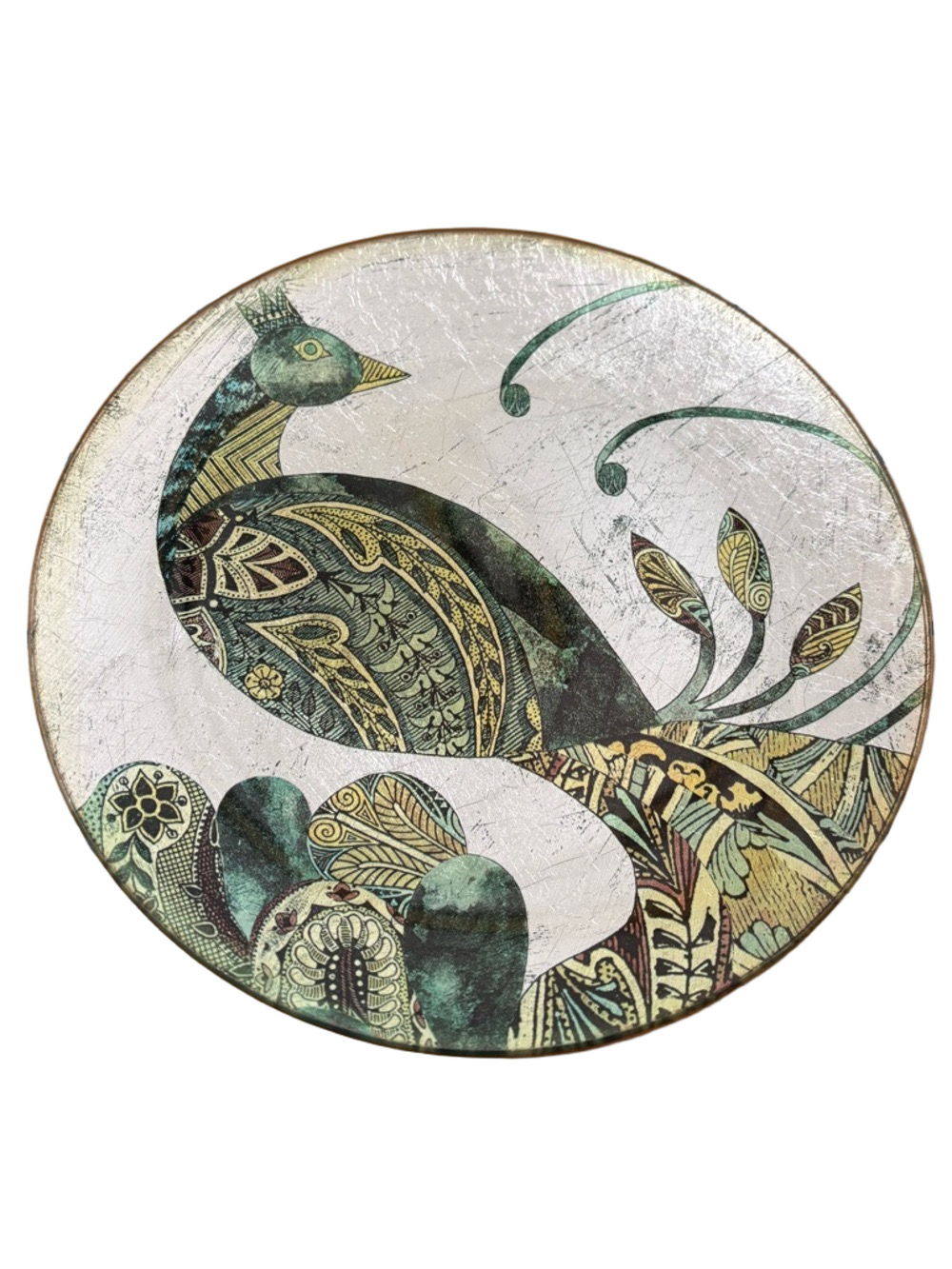 Bohemian Style Peacock Dish Decorative Plate